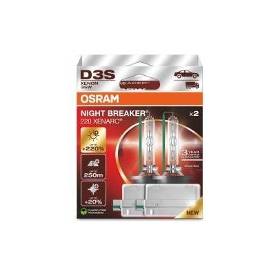 OSRAM D3S 35W XENARC® NIGHT BREAKER® LASER +220% 3 year guarantee* 2 pcs - 66340XN2-2HB