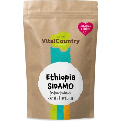 VITAL COUNTRY Ethiopia Sidamo Zrnková 500 g