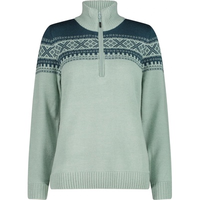 CMP Дамски пуловер CMP Women's Sweat Knitted Yarn 7H76506 Jumper - Jade - размер 48 (EU) (117-3209-0118)