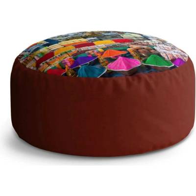 Sablio Taburet Circle Barevné koření: 38x48 cm