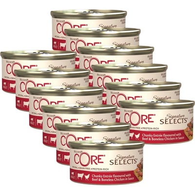 Wellness Core Signature Selects Говеждо и Пиле 12 x 79 г