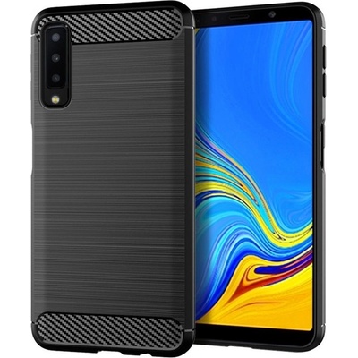 Pouzdro Forcell Carbon Case Samsung A750 / Galaxy A7 (2018) Černé