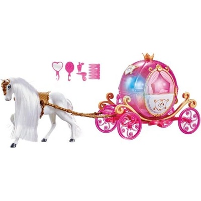 Rappa Кон с карета розов със звук и светлина