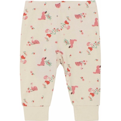 CeLaVi Dětské kalhoty z bambusu a bavlny se vzorem Powder Pink