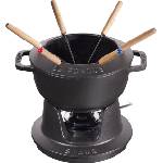 Staub Комплект за фондю Staub 18 см черен 10 части (40511-971-0)