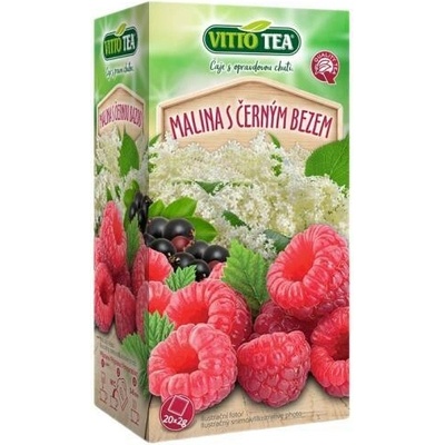 VittoTea čaj malina s černým bezem 40 g