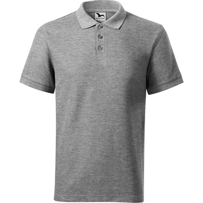 MALFINI Malfini cotton heavy 215 / Мъжка поло тениска - тъмносив меланж xxl (2151217)