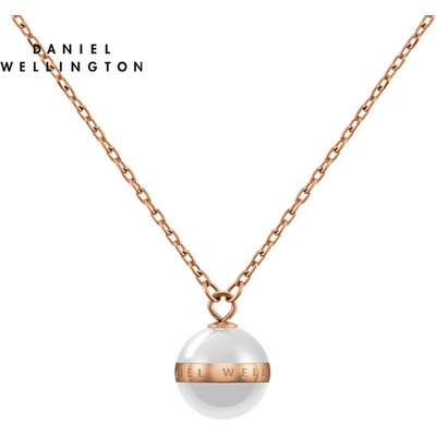 Daniel Wellington Pôvabný náhrdelník s príveskom z bielej keramiky aspiration DW00400157