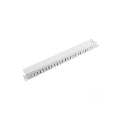 Аксесоар Lanberg 19 инча, cable management panel type A 1U, Сив, AK-1201-S