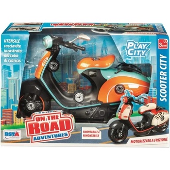 RSTA Скутер за сглобяване RS Toys - Vespa, оранжев/зелен (12212 B)