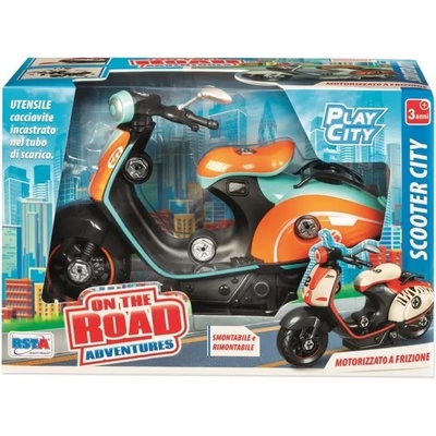 RSTA Скутер за сглобяване RS Toys - Vespa, оранжев/зелен (12212 B)