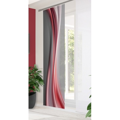 Home in green japonská stena 84070 ELANIA 0707 cervena 245x60 cm (v x s)