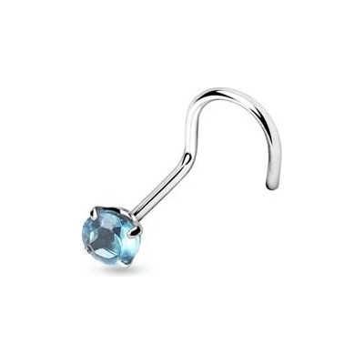 Šperky4U stříbrný piercing do nosu zirkon N01070-Q