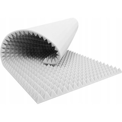 Akustická pěna Bitmat světle šedá 5 cm 200x100 cm bez lepidla