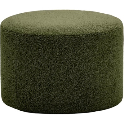 Kave Home Zelený bouclé taburet Kaeli 60 cm
