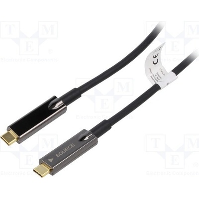 Digitus AK-330160-100-S optický, USB 3.1; USB C vidlice, z obou stran, 10m, černý
