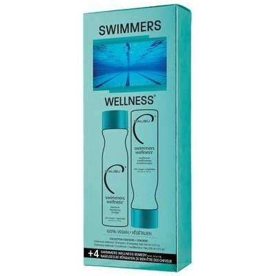 Malibu Swimmers Wellness Collection šampon 266 ml + kondicionér 266 ml + wellness sáčky 4 kusy dárková sada