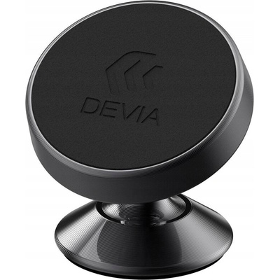 Držák do auta DEVIA - magnetický - s přísavkou na palubní desku - 360° otočný - černý