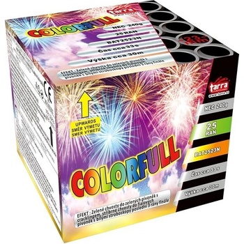 Tarra pyrotechnik Ohňostroj Colorfull 25 ran