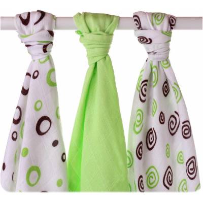 KIKKO Bambusové XKKO BMB B&S Lime MIX 70 x 70 3 ks