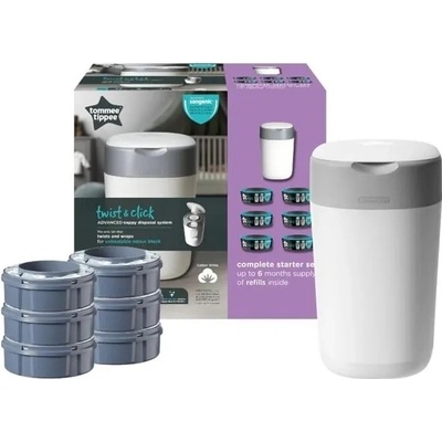 Tommee Tippee Twist & Click koš na pleny 6 kazet