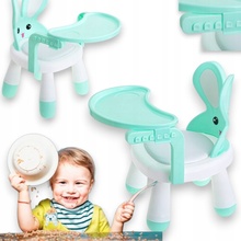 FunPlay 5845 na kŕmenie a hranie ZAJAČIK 31x31x45cm tyrkysová