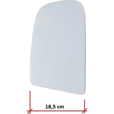 Sklo zpětného zrcátka Iveco Daily od 2006 levé vrchní, vyhřívané, 18,5 cm 3801926