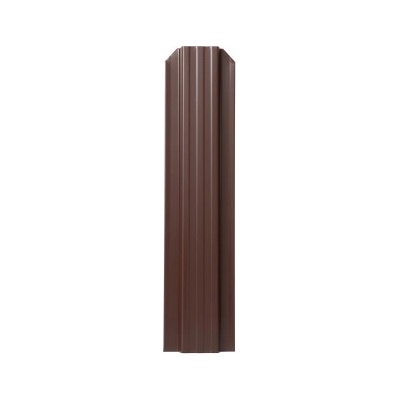 Covernit Plechová plotovka Sicuro zkosená 125 cm 125 x 115 x 18 cm hnědá