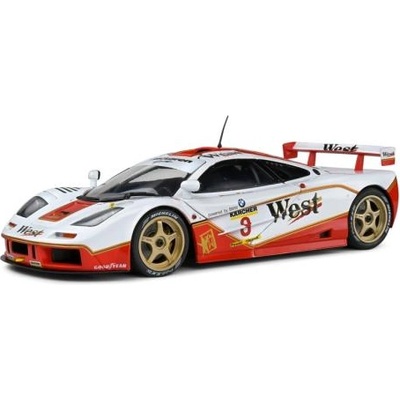 Solido 1: 18 mclaren f1 gtr short tail white #8 price/bascher bpr gt 1995