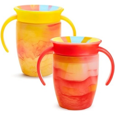 Munchkin Miracle 360° Tie Dye Cup Tropical žlutý a červený 2 ks 207 ml