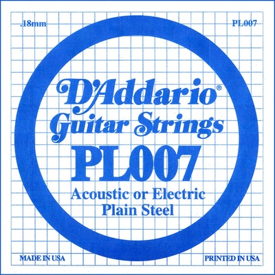 D'Addario PL 007 Единична струна за китара (PL007)