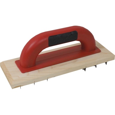 TOPTRADE škrabák malý, drevený, na ytong, PROFESSIONAL, 260 x 90 mm