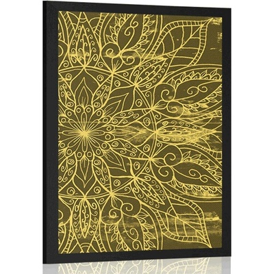 Plakát textura Mandaly - 40x60 silver