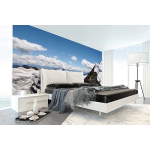 DIMEX ART Самозалепваща се флизелинова фототапета швейцарски алпи 375 x 250 см
