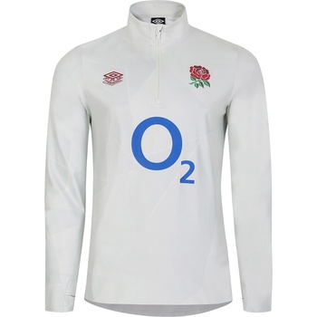 Image 1 of Umbro Яке Umbro Men's England Rugby Warm Up High Stretch Lightweight Moisture-Wicking 2023 Performance Rugby Jacket - Dew/Metal