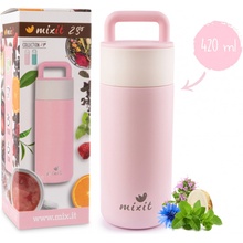 Mixit 2go Termoska s čajovým sítkem růžová 420 ml