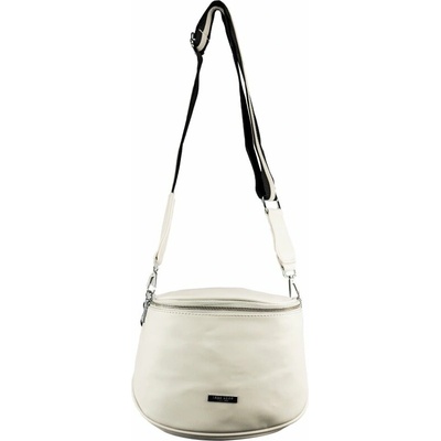 DIANA dámska crossbody koženková kabelka Svetlo sivá
