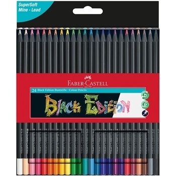 Faber-Castell Цветни моливи FABER-CASTELL Black Edition 24 цв