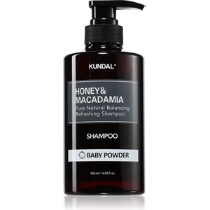 KUNDAL Honey & Macadamia Baby Powder натурален шампоан за суха и увредена коса 500ml