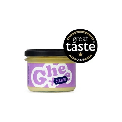 České Ghíčko Ghee+ přepuštěné máslo 180g česnek