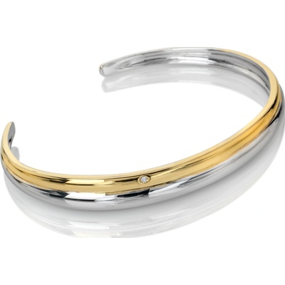 Hot Diamonds Luxusný bicolor náramok s diamantom Droplet DC229