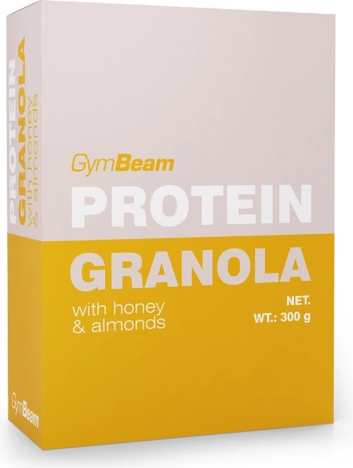 GymBeam Протеинова гранола с мед & бадеми 300 g
