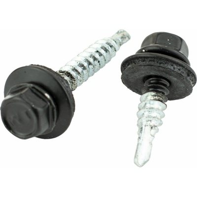 WT WINTECH Střešní šroub 4,8 × 35mm, RAL 9005, s EPDM podložkou, blistr 20ks – Hledejceny.cz