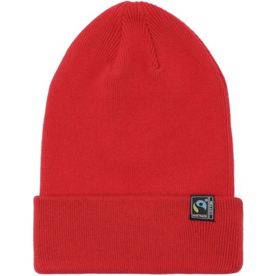 Neutral čepice O 93055 bio fairtrade pletená červená