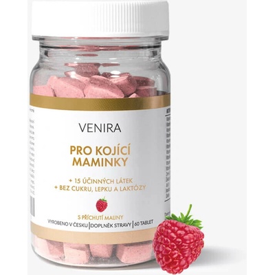 Venira Vitamíny pre dojčiace ženy malina 60 srdiečok
