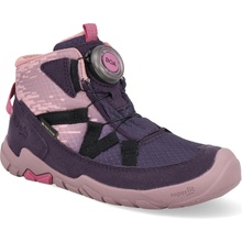 Detské členkové topánky barefoot Superfit Trace GTX lila/ružovo-fialové