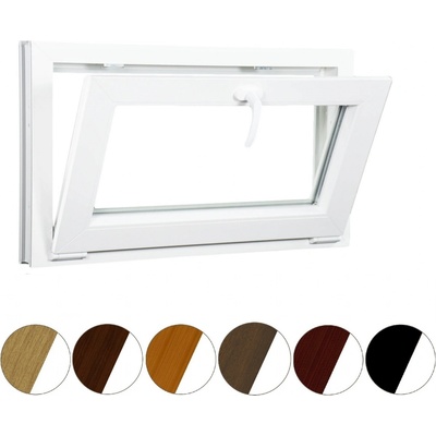 ALUPLAST Sklopné plastové okno bílé 120x60