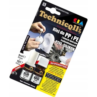 TECHNICQLL Lepidlo na PP, PE a PTFE 8 g+8 ml