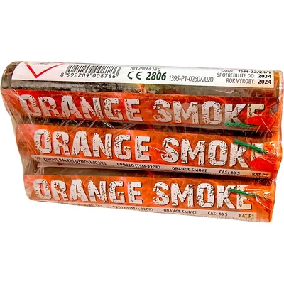 oranžová dýmovnice ORANGE SMOKE 3 ks