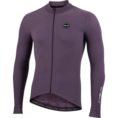 Nalini Мъжка фланелка с дълъг ръкав за колоездене Nalini New Soft Wrap L/S Jersey Cycling jersey - Dusty Purple - размер M (056-3822-0111)